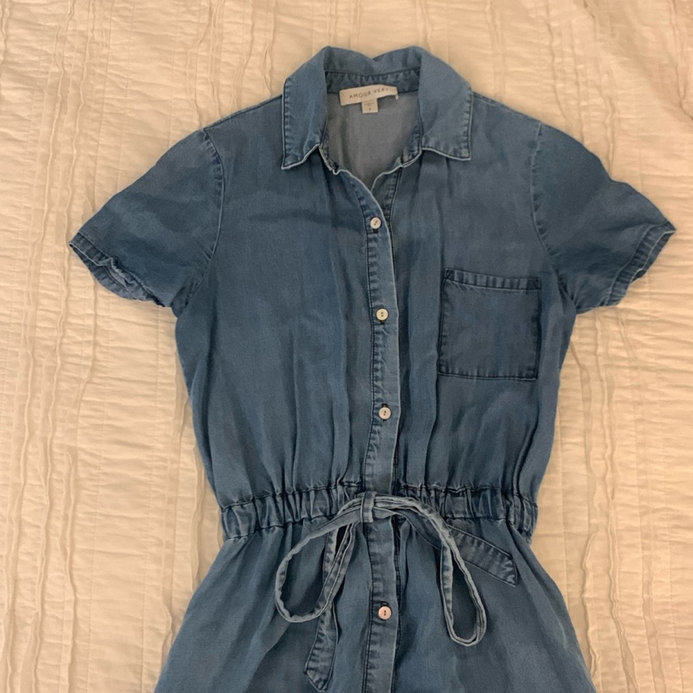 Amour Vert Hillary Eco Chambray Dress